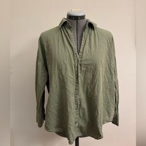 HYFVE Sage Green Casual Button Down Shirt
